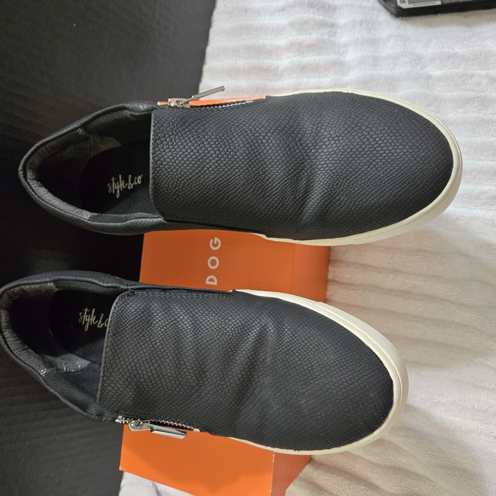 Style & Co. Women's Black Slip-On Shoes